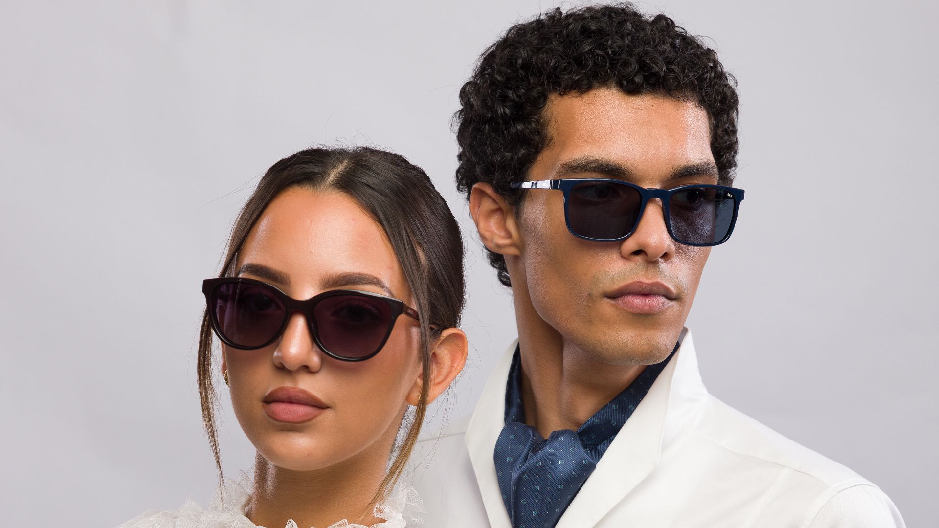 Couple wearing Biaggi sunglasses